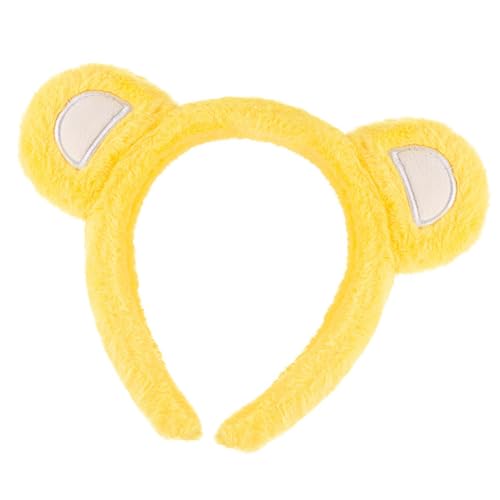 ZHENGCI Pelzbär-Ohr-Stirnband mit verstellbarem Design für Kinder und Frauen, weiches Plüsch-Haar-Accessoire für den täglichen Gebrauch oder Partys von ZHENGCI