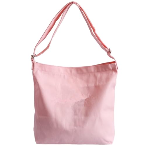 Merchandise Canvas Schultertasche, Hobo Crossbody Handtasche Casual Tote, rose von ZHENGGE