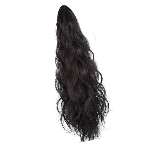 Curls Clip In Pferdeschwanz Haarstück Synthetische Haarverlängerung Mit Krallen Verschluss Für Frauen Natürlich Lockig Aussehender Frisur Synthetisches Haarstück von ZHENNB