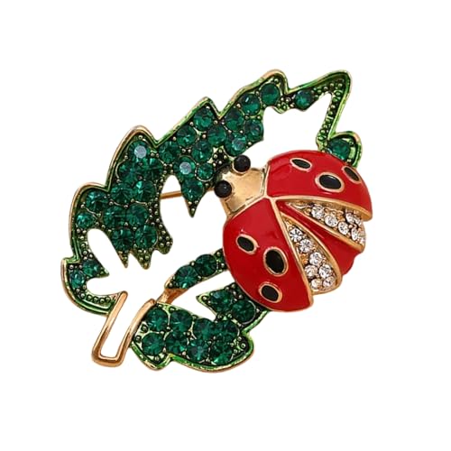Elegante Marienbirds Brosche Stecknadel Für Frauen Funkelnden Kristall Drop Ölschmuck Accessoire Geschenkideen Elegante Diamonds Ladybirds von ZHENNB