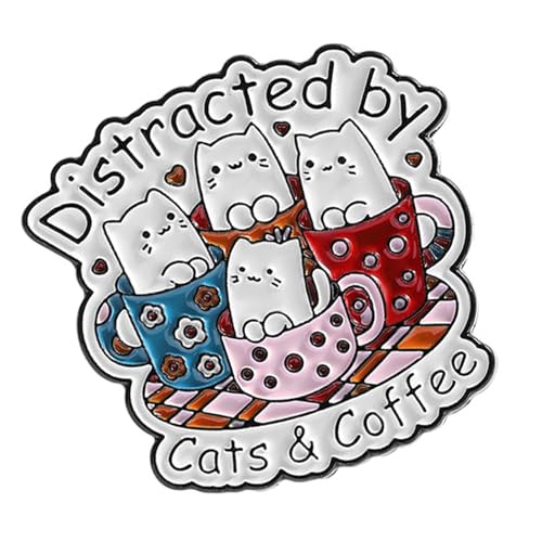 Entzückende Cartoon Katzen Briefabzeichen Kratzfeste Beschichtung Leichtes Zubehör Haustierbroschen Für Tägliche Outfits Süßer Kätzchenbriefschmuck von ZHENNB