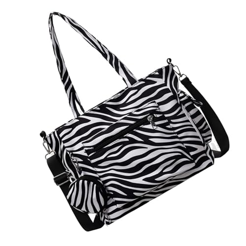 Frauen PU Leder Crossbody Bag Zebras Druckmessener Trendy Schulter Großer Kapazität Handtasche Pendeln Frauen Schulter Trendy Crossbody PU Leder Messenger Pendeln von ZHENNB