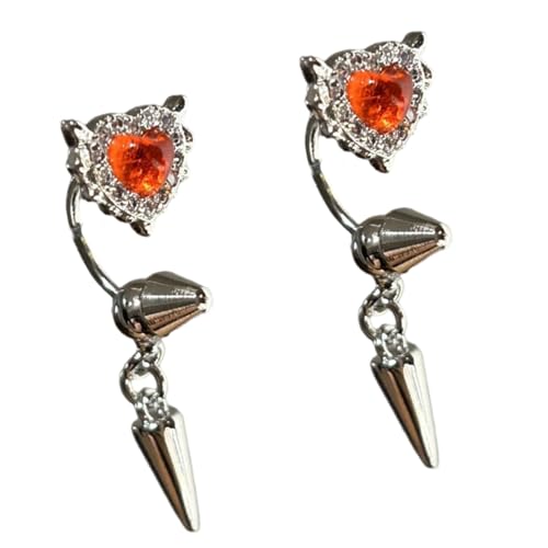 Herzflügelohrknochennägel Funkelne Strassstorpelknochen Ohrringe Handgefertigte Ohrschmuck Für Frauen Täglich Trendige Ohrringe von ZHENNB