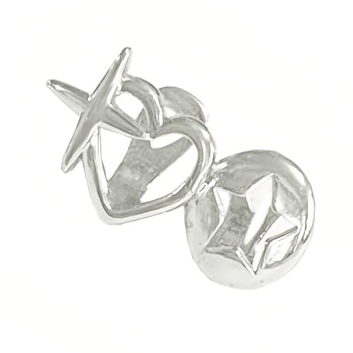 Hohle Herzzähne Schmuckkappen Für Frauen Männer Allergie Resistent Leichte 3G Design Vintage Styles Accessoires Mode Double Stars Zahngrill von ZHENNB