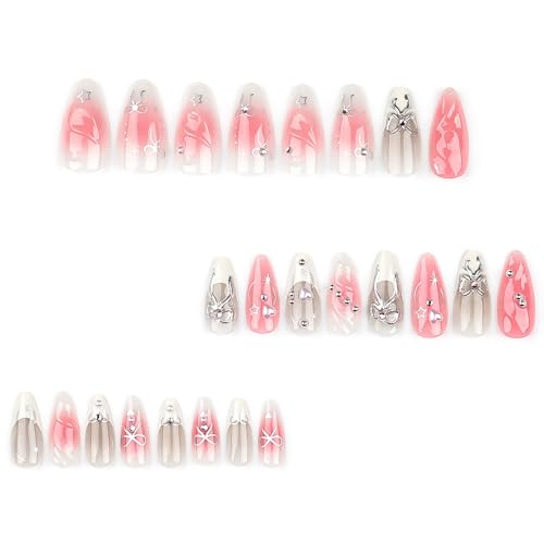 Mandelschleifen zum Aufdrücken auf Strass, französisches Acryl, künstliche Klebstoffe für Damen von ZHENNB