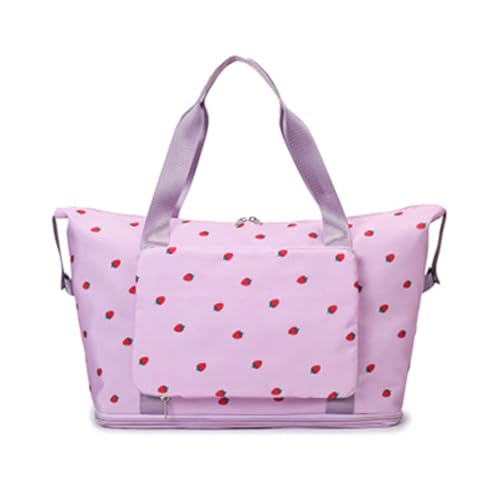 Reisetasche Für Frauen Fitness Mit Nasse Und Trockener Trennung Über Nacht Trip Weekends Training Sport Süß von ZHENNB