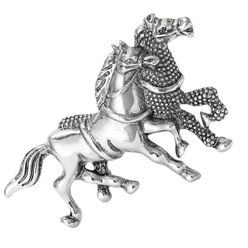 Vintage Inspirierte Zwei Laufende Pferdebroschen Stecknadel Tierförmige Abzeichen Metallkleidung Schmuck Für Formelle Gelegenheitsveranstaltung Geschenk Ready Horse Form Brosche von ZHENNB