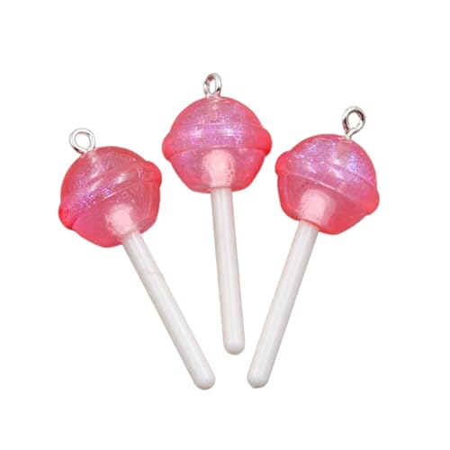 ZHENNB 3 Stück Einzigartige Sternherz Runde Lollipop Anhänger Mit Robuster Harzmaterialbeschichtung Für Alltägliche Freizeitkleidung Schmuck Charme von ZHENNB