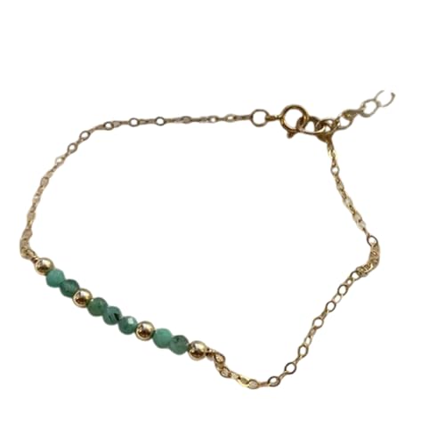 ZHENNB Einstellbar 17+5 Cm Kristall Geburtssteine ​​Armband Mit 12 Monatlichen Edelsteinen Faceed Natural Stone Handgelenk Kette Juwelier Naturkristallkette Für Den Täglichen Verschleiß von ZHENNB