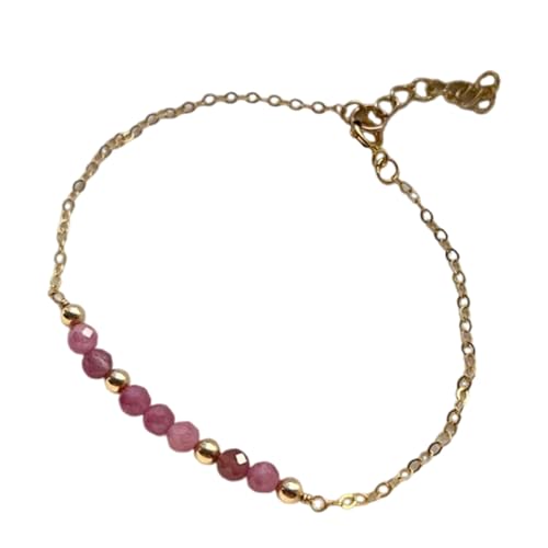 ZHENNB Einstellbar 17+5 Cm Kristall Geburtssteine ​​Armband Mit 12 Monatlichen Edelsteinen Faceed Natural Stone Handgelenk Kette Juwelier Naturkristallkette Für Den Täglichen Verschleiß von ZHENNB