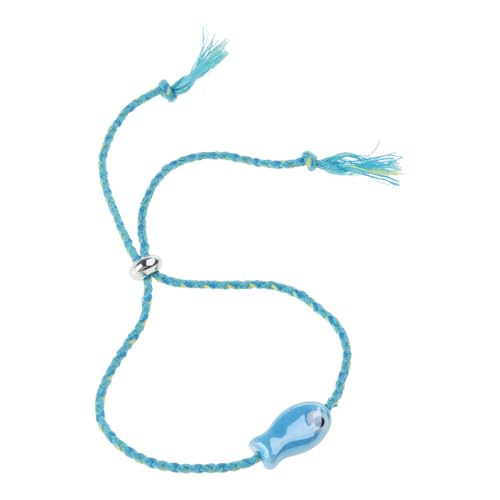 ZHENNB Einstellbare Keramikfisch Perlenarmband Styles Schmuck Für Frauen Und Mädchen Vielseitiges Handgelenks Accessoire Styles Keramikschmuck von ZHENNB