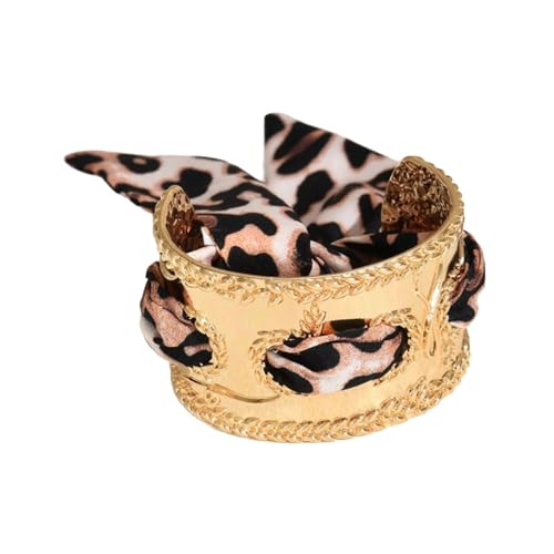 ZHENNB Elegante Französische Designs Ribbon Legierung Armband Rich Farbschichten Künstlerische Metallarbeiten Tragbar Für Outfit Verbesserung Legierungsarmknopf Mit Seidenakzent von ZHENNB