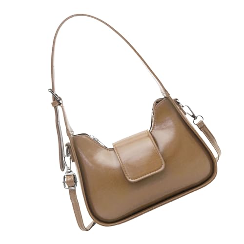 ZHENNB Elegante PU Umhängetasche Für Frauen 2025 Frühlingshandtasche Und Unterarmtasche Luxuriöser Crossbody Taschen Mit Verstellbarer Gurt Crossbody Geldbörse von ZHENNB