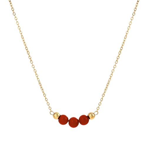 ZHENNB Exquisite Halskette Mit Stein Chinesischer Ästhetischer Nackenschmuck Edelstahl Textur Für Moderne Und Kulturelle Enthusiasten Goldschmuck von ZHENNB