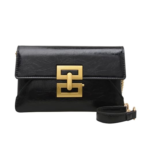ZHENNB Frauen Bag Kette Schulter Abend Geldbeutel PU Leder Crossbody Mode Kleine Koreanische Stils Boten Frauen Crossbody PU Leder Messenger Abend Geldbeutel Einfache Schulter von ZHENNB