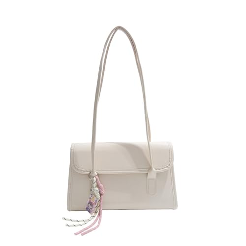 ZHENNB Frauen Tasche Retro Schulter Einfacher Achselgrundstück PU Leder Achselhöhle Alltägliches Pendeln Für Reisen Frauen Schulter Retro Pendeln Einfache Unterarm Stylish Achselhöhle von ZHENNB