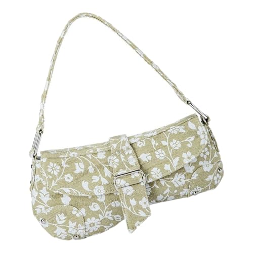 ZHENNB Retro Achselhöhlen Tasche Für Frauen Handtasche Einfache Schulter Modische Unterarmeinkäufe Trendige Pendeln Retro Schulter Für Frauen Einfache Achselhöhlen Gelegenheitshandtasche Pendeln von ZHENNB