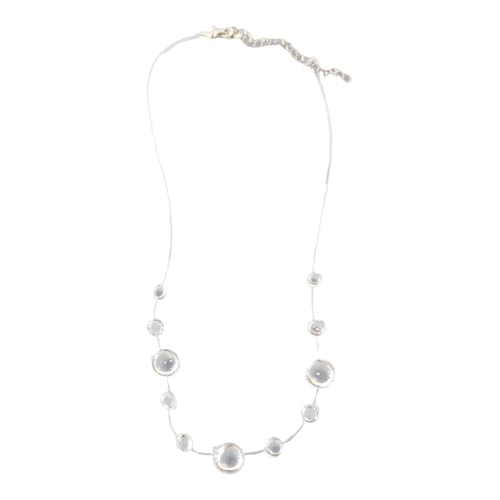 ZHENNB Vielseitige Kristalle Dew Jewelry Collection Zines Legierung Halskette Mit Unsichtbaren Faden Designs Casual Wear Crystals Dew Drop Halskette von ZHENNB