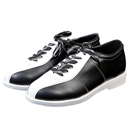 ZHENSI Bowlingschuhe Für Herren Anti-Rutsch Leder Bowlingschuhe Unisex Buffer Atmungsaktiv,Weiß,46 EU ZHENSI Bowlingschuhe Für Herren Anti-Rutsch Leder Bowlingschuhe Unisex Buffer Atmungsaktiv,Weiß,46 EU von ZHENSI