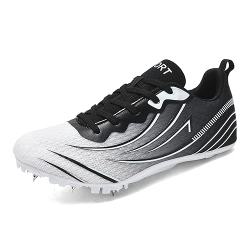 ZHENSI Frauen Track Spikes Schuhe Racing Laufschuhe Für Sprint Springen Leichtathletik,Schwarz,36 EU von ZHENSI