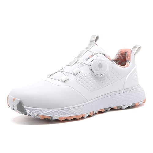 ZHENSI Golfschuhe Damen, wasserdichte Golf-Sneaker Ohne Spikes Herren Bequeme Outdoor-Wanderschuhe,Rosa,37 EU ZHENSI Golfschuhe Damen, wasserdichte Golf-Sneaker Ohne Spikes Herren Bequeme Outdoor-Wanderschuhe,Rosa,37 EU von ZHENSI