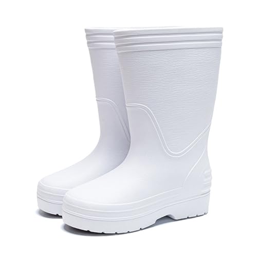ZHENSI Herren Rutschfeste Regenstiefel High Top Food Service Schuhe EVA Wasserdicht Slip-On Für Küche Garten,Weiß,37 EU ZHENSI Herren Rutschfeste Regenstiefel High Top Food Service Schuhe EVA Wasserdicht Slip-On Für Küche Garten,Weiß,37 EU von ZHENSI