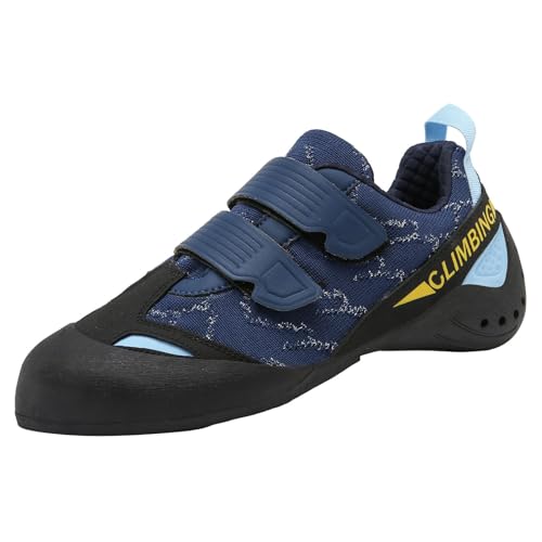 ZHENSI Kletterschuhe Herren Damen Jugend Anfänger Professionelles Klettern Bouldern Trainingsschuhe,Blau,41 EU von ZHENSI