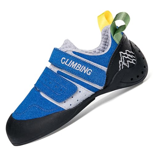ZHENSI Kletterschuhe Herren Damen Kinder Anfänger Professionelle Boulderschuhe Leichte rutschfeste,Blau,42 EU ZHENSI Kletterschuhe Herren Damen Kinder Anfänger Professionelle Boulderschuhe Leichte rutschfeste,Blau,42 EU von ZHENSI