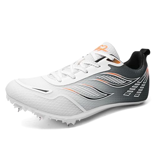 ZHENSI Leichtathletik Schuhe Männer Frauen Kinder Spikes Racing Laufschuhe Für Sprint,Schwarz,39 EU von ZHENSI