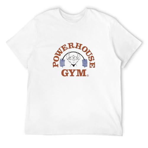 Powerhouse Gym Logo Men's Grey T-Shirt Size M von ZHENWA