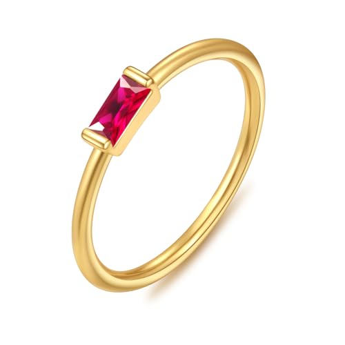 ZHESHY Ring Gold Silber für Damen Geburtsstein 14K Vergoldet Verlobungsring Promise Solitär Daumenring mit Edelstein Granat Citrin Peridot Ringe Goldene Stapelringe für Frauen Geschenk Größe 52-64 ZHESHY Ring Gold Silber für Damen Geburtsstein 14K Vergoldet Verlobungsring Promise Solitär Daumenring mit Edelstein Granat Citrin Peridot Ringe Goldene Stapelringe für Frauen Geschenk Größe 52-64 von ZHESHY