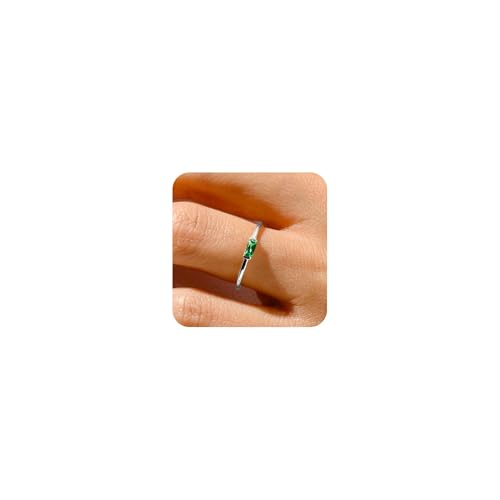 ZHESHY Ring Gold Silber für Damen Geburtsstein 14K Vergoldet Ringe mit Zirkonia goldene Stapelringe Daumenring Hypoallergene für Frauen Mädchen Geburtstag Personalisiertes Geschenk Größe 52-64 ZHESHY Ring Gold Silber für Damen Geburtsstein 14K Vergoldet Ringe mit Zirkonia goldene Stapelringe Daumenring Hypoallergene für Frauen Mädchen Geburtstag Personalisiertes Geschenk Größe 52-64 von ZHESHY
