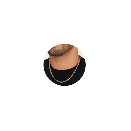 ZHESHY Halskette Herren Edelstahl Panzerkette Kette Silber Männer Kubanische Gliederkette Men's Necklace Schmuck Geschenk Herren Damen ZHESHY Halskette Herren Edelstahl Panzerkette Kette Silber Männer Kubanische Gliederkette Men's Necklace Schmuck Geschenk Herren Damen von ZHESHY