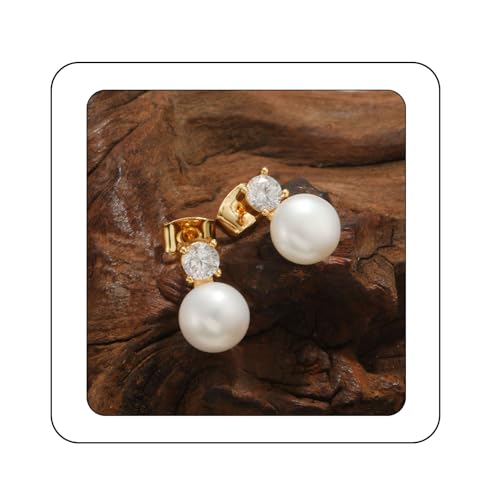 ZHESHY Perlen Ohrringe Silber 925 Stecker Damen Weiß Süßwasserperlen Gold Silber 8MM Ohrstecker Ohrringe mit Perle Creolen Perlenohrringe Hängend Hypoallergene Schmuck Frauen Mädchen Braut Geschenk ZHESHY Perlen Ohrringe Silber 925 Stecker Damen Weiß Süßwasserperlen Gold Silber 8MM Ohrstecker Ohrringe mit Perle Creolen Perlenohrringe Hängend Hypoallergene Schmuck Frauen Mädchen Braut Geschenk von ZHESHY