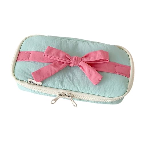 ZHGFXIN Bögen Stiftbeutel Große Kapazität Bleistift Hülle Schöne Bowknot Bleistiftbox Für Radiergummis Lineal Markierungen Aufbewahrungskoffer Bowknot Bag Stift Bogen Box Beutel von ZHGFXIN