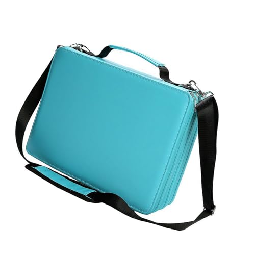 ZHGFXIN High Kapazität Leder Marker Tasche Mit Hoher Kapazität 168/224 Slot Organisatoren Mit Reißverschlussbeutel Reißverschlüsse Für Künstler Student Reißverschluss Stifthalter von ZHGFXIN