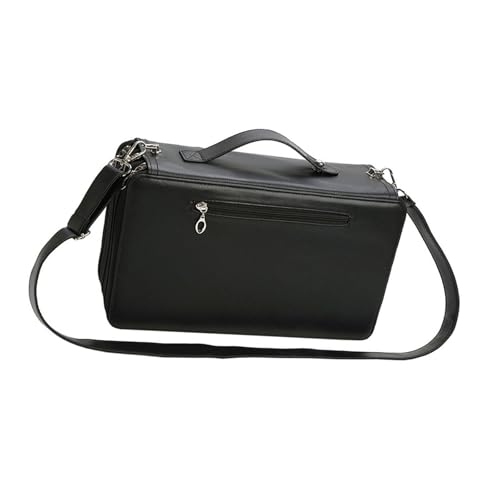 ZHGFXIN Hochkapazität Ledermarker Tasche Mit Hoher Kapazität 120 Slot Marker Organisatoren Reißverschlussbeutel Für Künstler Und Studentische Tragbare Skizzierorganisatoren Reißverschluss von ZHGFXIN
