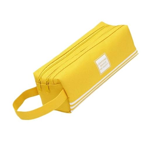 ZHGFXIN Mehrzweckstiftkoffer Mit Zwei Großen Fächern Große Kapazitäts Reisestiftbeutel Für Frauen Schüler Erwachsener Doppel Reißverschlüsse von ZHGFXIN