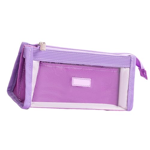 ZHGFXIN Stifte Mit Hoher Kapazitätsbleistift 2 Fachstiftbeutel Klarer Tasche Tragbarer Organizer Bag Travel Make Up Stift Organizer von ZHGFXIN