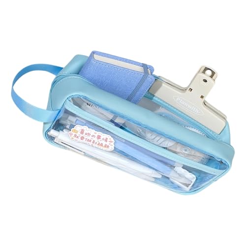 ZHGFXIN Wasserfestes Klares Stiftbeutel Leichte Bleistiftkoffer Tragbarer Stift Organizer Beutel Für Studenten Büro Berufstasche Kosmetikbeutel von ZHGFXIN