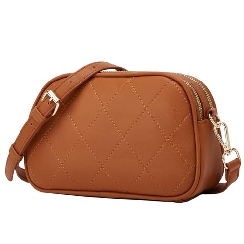 ZHIERNA Damen Handy Umhängetasche Leder Kleine Crossbody Bag Damen Schultertasche Handytasche Moderne Taschen mit Abnehmbar Schultergurt von ZHIERNA
