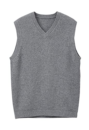 ZHILI Herren Pullunder V-Ausschnitt West Strickweste Pullunder Einfarbig Wollweste ZHILI Herren Pullunder V-Ausschnitt West Strickweste Pullunder Einfarbig Wollweste von ZHILI