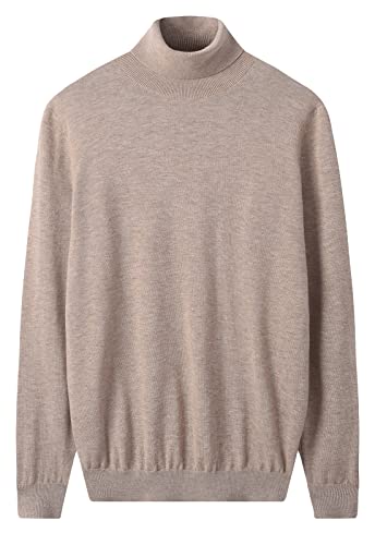 ZHILI Mann wollenen rollkragenklamotten Herbst darauf Rollneck. Von. Rein Wolle denn_Braun_XXXX-Large von ZHILI