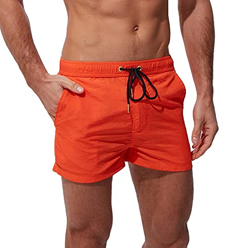 ZHISHIMEIM Herren Badehose Schnell Trocknende Badeshorts Leichte Badehose Mit Kordelzug Beachshorts Boardshorts Schwimmhose Männer Beach Shorts - Badehosen Männer - Badeshorts Herren von ZHISHIMEIM