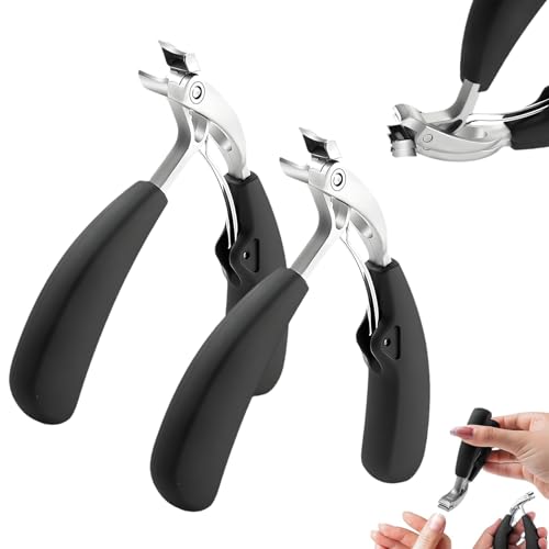 Hatmeo Modern Stainless Steel Large Opening Nail Clippers, Hatmeko Nailmaster Pro, Hatmeko Nail Clippers, Splash Proof Large Toe Nail Clippers for Thick Nails for Adult Men Women Seniors (Silver*2) von ZHKVAG