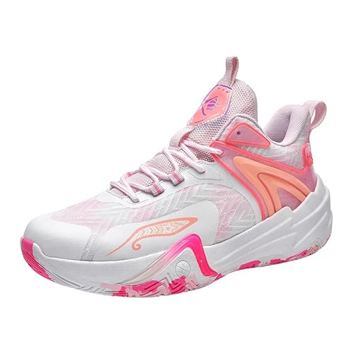 ZHNSHM Basketballschuhe für Damen, modische High-Top-Sport-Sneaker, leichte Volleyballschuhe, Walking, Laufen, Outdoor-Sportschuhe, Pink, 40 EU ZHNSHM Basketballschuhe für Damen, modische High-Top-Sport-Sneaker, leichte Volleyballschuhe, Walking, Laufen, Outdoor-Sportschuhe, Pink, 40 EU von ZHNSHM