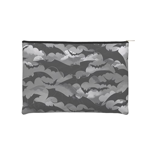 Make-up-Tasche, kleine Kosmetiktaschen, Reise-Make-up-Organizer-Tasche, Kulturbeutel, wiederverwendbar, wasserdicht, tragbar, Make-up-Taschen mit Reißverschluss – Halloween-Horror, Halloween Make-up-Tasche, kleine Kosmetiktaschen, Reise-Make-up-Organizer-Tasche, Kulturbeutel, wiederverwendbar, wasserdicht, tragbar, Make-up-Taschen mit Reißverschluss – Halloween-Horror, Halloween von ZHONGSK