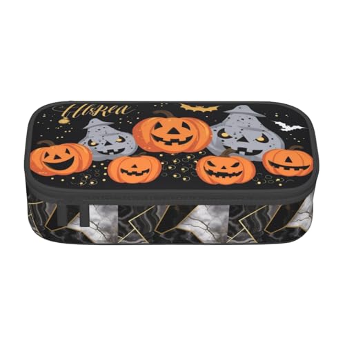 ZHONGSK Federmäppchen mit großem Fassungsvermögen, großes Federmäppchen – Happy Halloween Day Trick-or Treat – Schulschreibwaren-Organizer, Make-up-Tasche mit Reißverschlussfächern für Mädchen, ZHONGSK Federmäppchen mit großem Fassungsvermögen, großes Federmäppchen – Happy Halloween Day Trick-or Treat – Schulschreibwaren-Organizer, Make-up-Tasche mit Reißverschlussfächern für Mädchen, von ZHONGSK