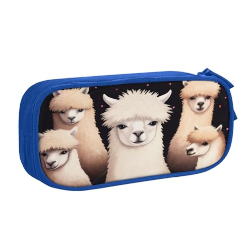 ZHONGSK Große Kapazität Federmäppchen Stiftetasche Schreibwaren Tasche Stifteetui mit Fächern Reißverschluss, Niedliche Federtasche | I Love Alpacas | Stifteetui Organizer für Jungen Mädchen und ZHONGSK Große Kapazität Federmäppchen Stiftetasche Schreibwaren Tasche Stifteetui mit Fächern Reißverschluss, Niedliche Federtasche | I Love Alpacas | Stifteetui Organizer für Jungen Mädchen und von ZHONGSK