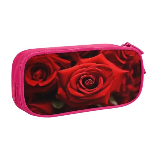 ZHONGSK Große Kapazität Federmäppchen Stifttasche Schreibwaren Tasche Stifteetui mit Fächern Reißverschluss, Niedliche Federtasche | Rote Rose | Stifteetui Organizer für Jungen Mädchen und Erwachsene, ZHONGSK Große Kapazität Federmäppchen Stifttasche Schreibwaren Tasche Stifteetui mit Fächern Reißverschluss, Niedliche Federtasche | Rote Rose | Stifteetui Organizer für Jungen Mädchen und Erwachsene, von ZHONGSK